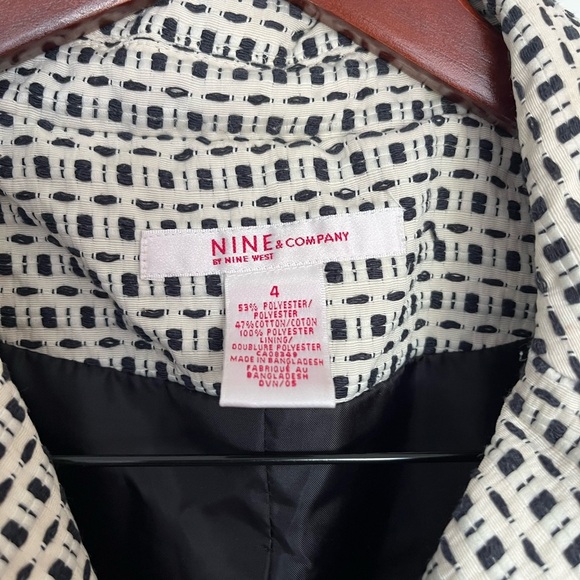 Nine&Co Chic Black and White Women's Jacket size 4 - Picture 3 of 6